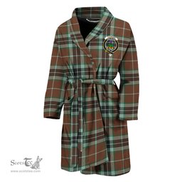 Scottish Thomson Hunting Modern Clan Family Crest Tartan Bathrobe
