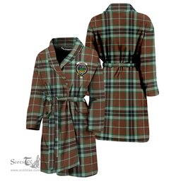 Scottish Thomson Hunting Modern Clan Family Crest Tartan Bathrobe