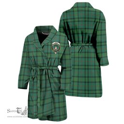 Scottish Ross Hunting Ancient Clan Family Crest Tartan Bathrobe