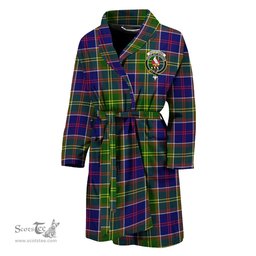 Scottish Whitefoord Modern Clan Family Crest Tartan Bathrobe