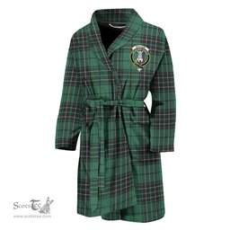 Scottish MacLean Hunting Ancient Clan Family Crest Tartan Bathrobe