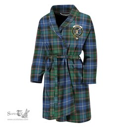 Scottish MacRae Hunting Ancient Clan Family Crest Tartan Bathrobe