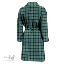 Scottish Melville Ancient Clan Family Crest Tartan Bathrobe