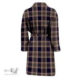 Scottish Stewart Navy Clan Family Crest Tartan Bathrobe