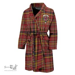 Scottish Ogilvie (Ogilvy) of Strathallan Clan Family Crest Tartan Bathrobe