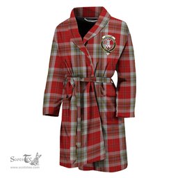 Scottish MacLean of Duart Dress Red Clan Family Crest Tartan Bathrobe