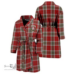 Scottish MacLean of Duart Dress Red Clan Family Crest Tartan Bathrobe