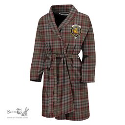 Scottish Nicolson Hunting Weathered Clan Family Crest Tartan Bathrobe