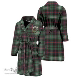 Scottish Rollo Hunting Clan Family Crest Tartan Bathrobe