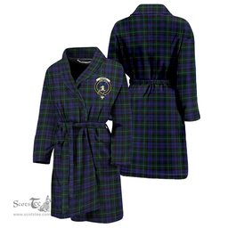 Scottish Sempill Clan Family Crest Tartan Bathrobe