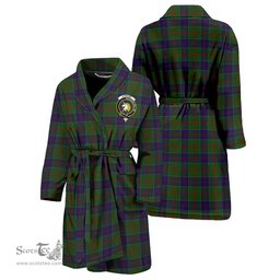 Scottish Stewart of Appin Hunting Clan Family Crest Tartan Bathrobe