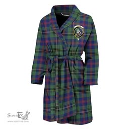 Scottish Wood Modern Clan Family Crest Tartan Bathrobe