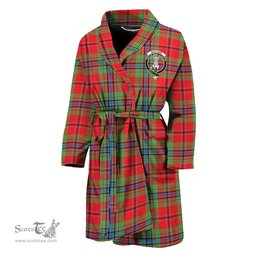 Scottish MacLean of Duart Modern Clan Family Crest Tartan Bathrobe