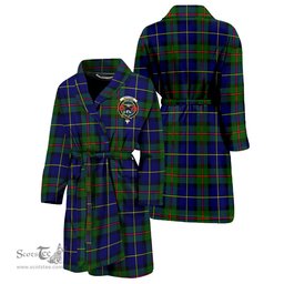 Scottish MacLeod of Harris Modern Clan Family Crest Tartan Bathrobe