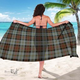 Scottish MacLeod of Harris Weathered Tartan Sarong / 44*66 Inch