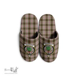 Scottish Anderson Dress Clan Family Crest Tartan House Slippers