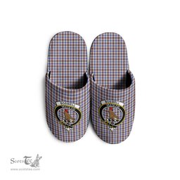 Scottish Boswell Clan Family Crest Tartan House Slippers
