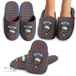 Scottish Bethune Clan Family Crest Tartan House Slippers