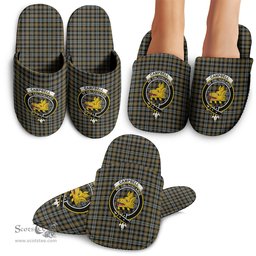 Scottish Campbell Argyll Weathered Clan Family Crest Tartan House Slippers