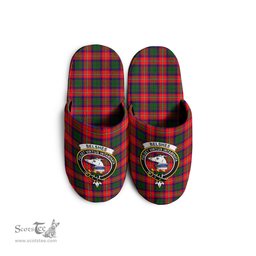 Scottish Belshes Clan Family Crest Tartan House Slippers