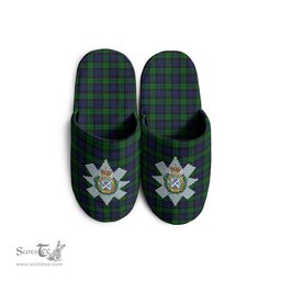 Scottish Black Watch Clan Family Crest Tartan House Slippers