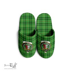 Scottish Boyle Clan Family Crest Tartan House Slippers