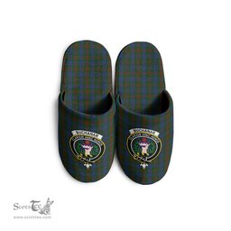 Scottish Buchanan Hunting Clan Family Crest Tartan House Slippers