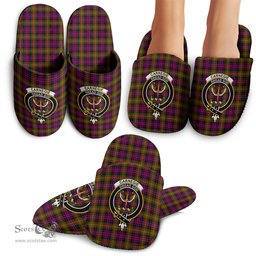 Scottish Carnegie Modern Clan Family Crest Tartan House Slippers