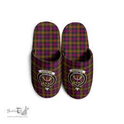 Scottish Carnegie Modern Clan Family Crest Tartan House Slippers