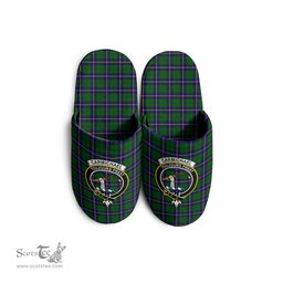 Scottish Carmichael Modern Clan Family Crest Tartan House Slippers
