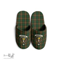 Scottish Chisholm Hunting Clan Family Crest Tartan House Slippers