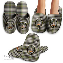 Scottish Burns Check Clan Family Crest Tartan House Slippers