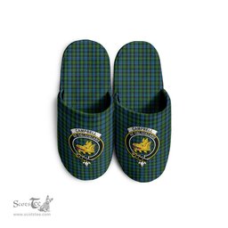 Scottish Campbell of Argyll #02 Clan Family Crest Tartan House Slippers
