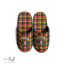 Scottish Buchanan Modern Clan Family Crest Tartan House Slippers