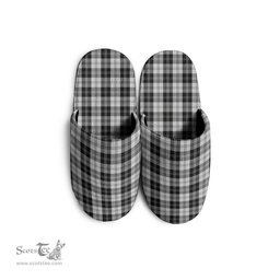 Scottish Erskine Black and White Clan Tartan House Slippers