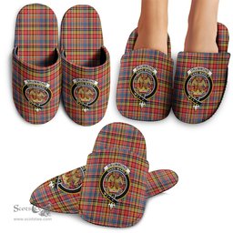 Scottish Drummond of Strathallan Modern Clan Family Crest Tartan House Slippers