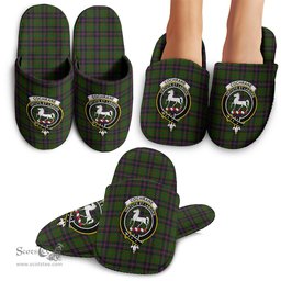 Scottish Cochrane Clan Family Crest Tartan House Slippers
