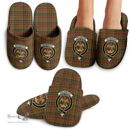 Scottish Drummond of Strathallan Clan Family Crest Tartan House Slippers