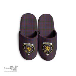 Scottish Cumming Clan Family Crest Tartan House Slippers