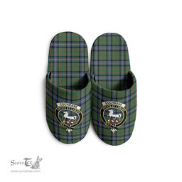Scottish Cochrane Ancient Clan Family Crest Tartan House Slippers