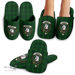 Scottish Dunbar Hunting Clan Family Crest Tartan House Slippers