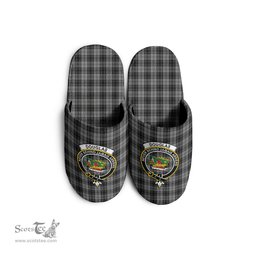 Scottish Douglas Grey Clan Family Crest Tartan House Slippers