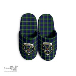 Scottish Forbes Modern Clan Family Crest Tartan House Slippers