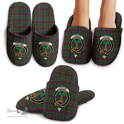 Scottish Crosbie Clan Family Crest Tartan House Slippers