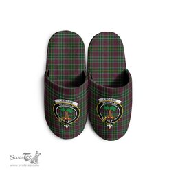 Scottish Crosbie Clan Family Crest Tartan House Slippers