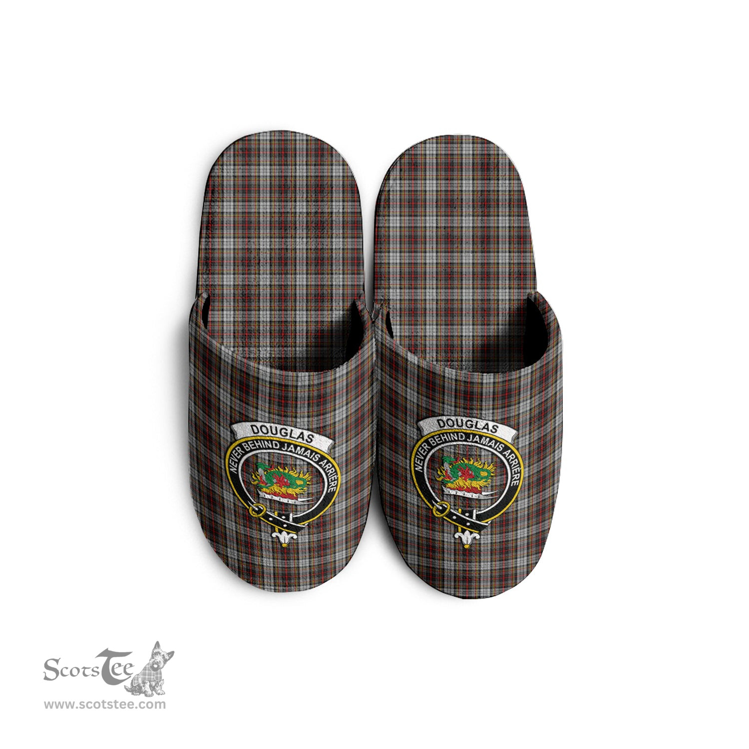 Scottish Douglas Ancient Dress Clan Family Crest Tartan House Slippers