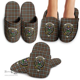 Scottish Ferguson Weathered Clan Family Crest Tartan House Slippers
