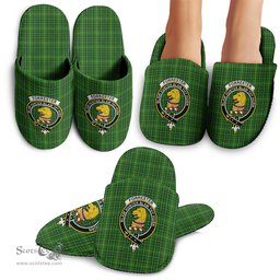 Scottish Forrester or Foster Hunting Clan Family Crest Tartan House Slippers