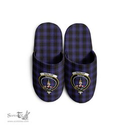 Scottish Dunlop Clan Family Crest Tartan House Slippers