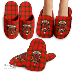 Scottish Darroch Clan Family Crest Tartan House Slippers